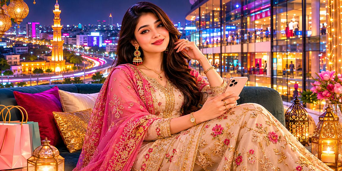 বগুড়ায় ঈদ উৎসবে মোবাইলে লটারি খেলার দৃশ্য