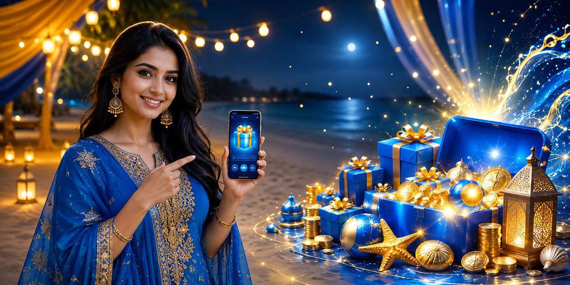 কক্সবাজারে ঈদ উৎসবে মোবাইলে অনলাইন লটারি উপভোগ করছেন একজন ব্যবহারকারী